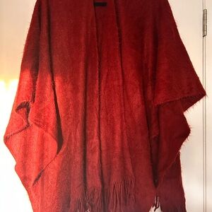 LC Lauren Conrad Deep Red Shawl